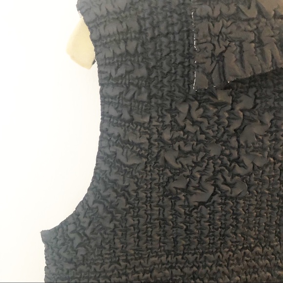 BLACK WHITE ZEBRA CREPE RHINESTONE VEST SMALL EUC - Picture 6 of 8